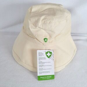 Insect Shield Women Bernini Bucket Hat Bug Repellent Outdoor Size OS Beige